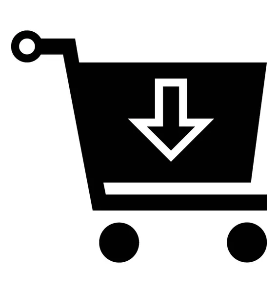 Carrello Shopping Denotazione Aggiungere Carrello Concetto — Vettoriale Stock