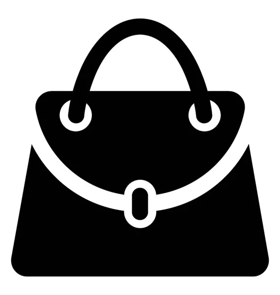 Handtasche Glyphen Vektor Symbol — Stockvektor