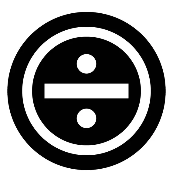 Arithmetic Symbol Divide Sign Representing Division ⬇ Vector Image by