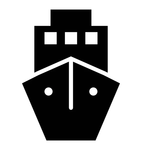 Ship Vector Icon Design — Stock Vector