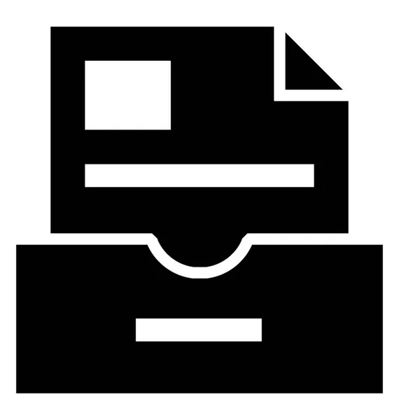Значок Ящике Стола — стоковый вектор