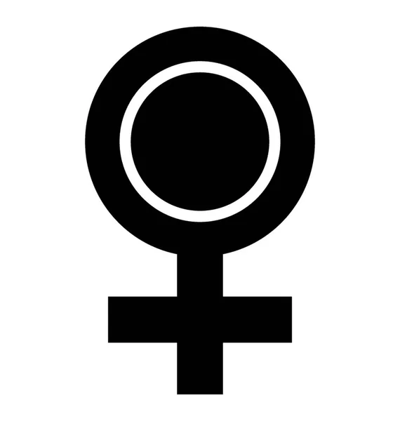 Sexe Genre Symbole Glyphe Icône — Image vectorielle