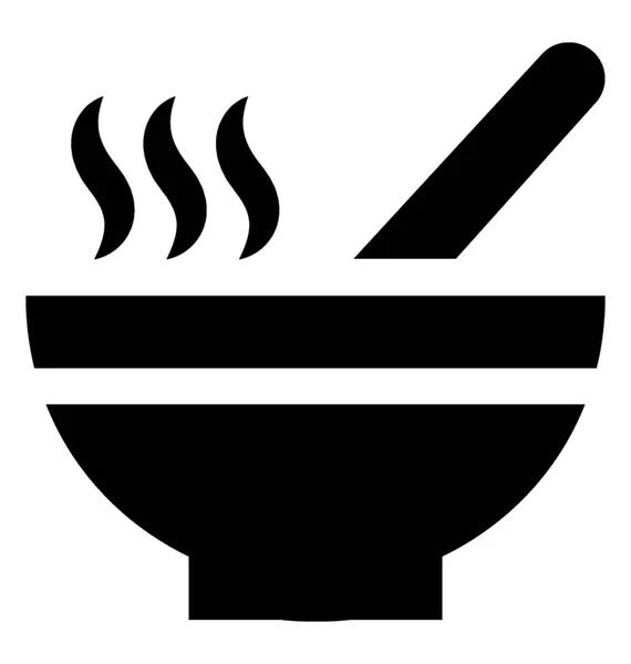 Soup Bowl Icon Vector — Stock Vector