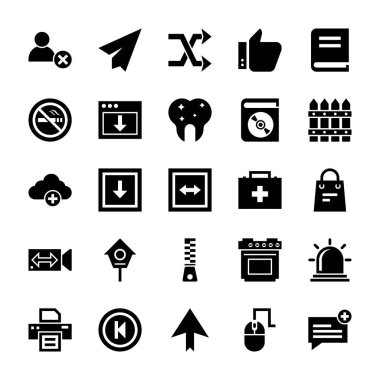 Duyarlı Kullanıcı arayüzü simgeleri bir katı vektör tarzı dizi burada Kullanıcı arayüzü görsel büyük bir çeşitlilik sunmaktır. İyi tanımlanmış bir küme tüm UI kavramlar kapsayan elemanları üretmektedir. Belgili tanımlık bohça kapmak ve ilgili projelerinizde kullanmak