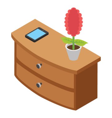 izometrik simgesi tasarım kabine 