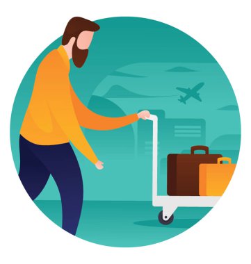 Bagaj arabası yatılı için 