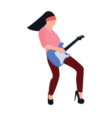 Gitarist düz karakter