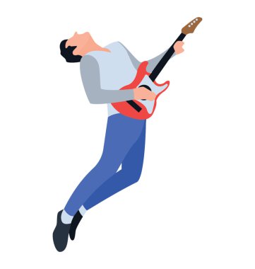 Düz karakteri, Erkek rock yıldızı