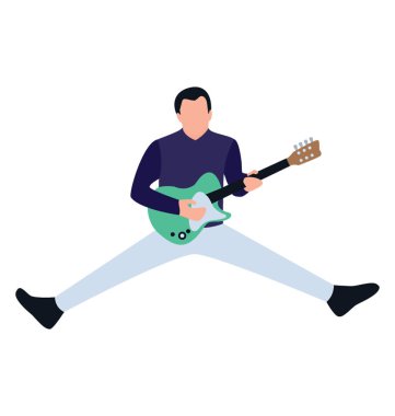 Düz karakteri, Erkek gitarist