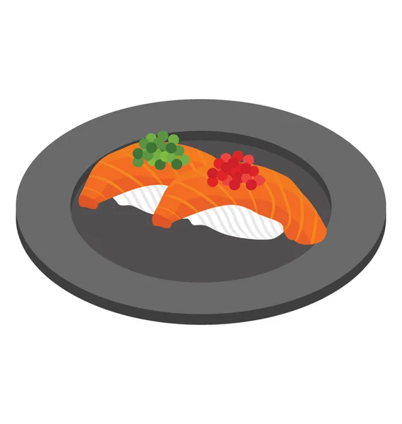 Flat Vector Icon Shrimp — Stock Vector