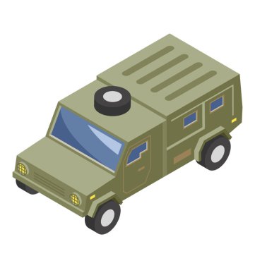 Askeri cip, izometrik simgesi