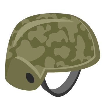 Savaş kask izometrik simgesi