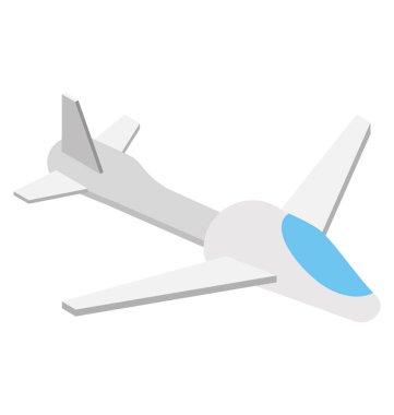 Airjet izometrik vektör simgesi