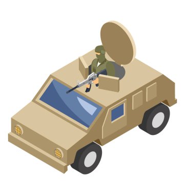 İzometrik vektör simge topu.