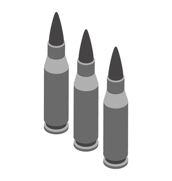 Icône Vectorielle Isométrique Missile — Image vectorielle