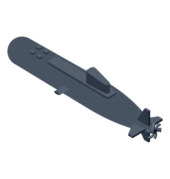 Raket Isometrische Vector Icon — Stockvector