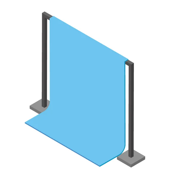 Ícone Vetorial Isométrico Tela Projetor — Vetor de Stock