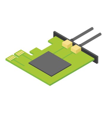 RAM, izometrik vektör simgesi