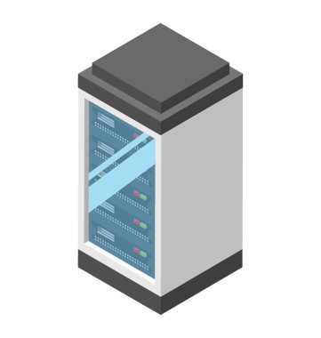 Veri Merkezi, izometrik vektör simgesi