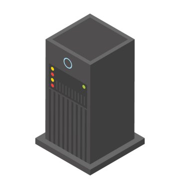 Veri sunucusu, izometrik vektör simgesi