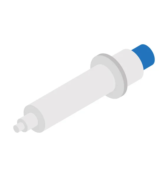 Caneta Insulina Ícone Vetorial Isométrico —  Vetores de Stock
