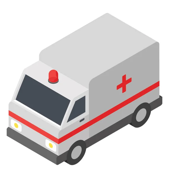 Ambulans Adalah Kendaraan Untuk Perawatan Medis Darurat - Stok Vektor