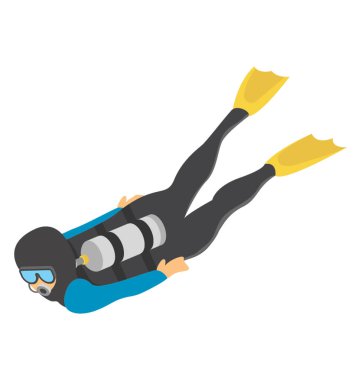 Sea Diver izometrik simgesi