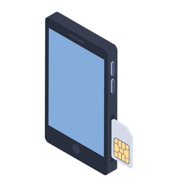 WiFi kule, izometrik vektör simgesi.