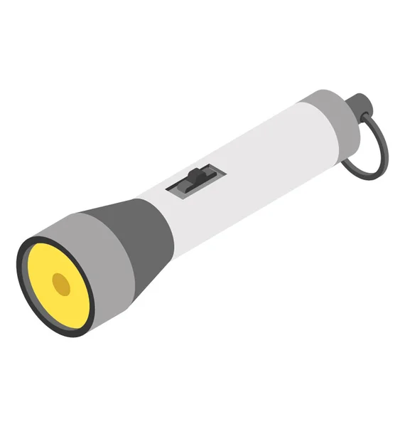 Taschenlampe Isometrisches Vektorsymbol — Stockvektor