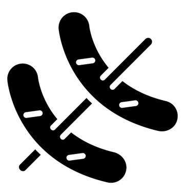 Bir burger sosis ve sosisli sandviç için krem symbolsing simgesi