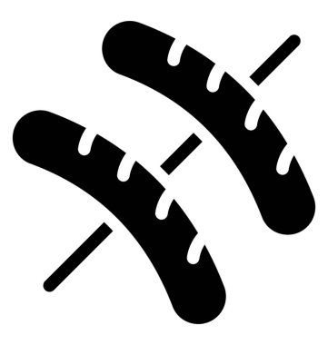 Bir burger sosis ve sosisli sandviç için krem symbolsing simgesi