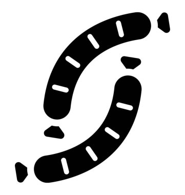 Bir burger sosis ve sosisli sandviç için krem symbolsing simgesi