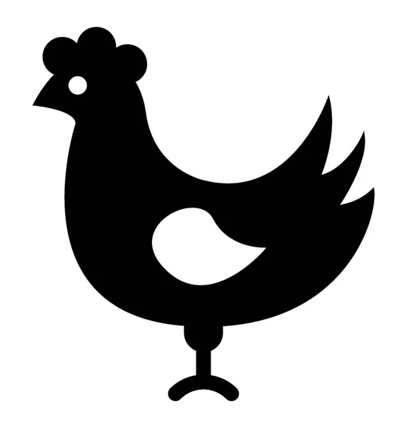 Курица Векторный Значок — стоковый вектор