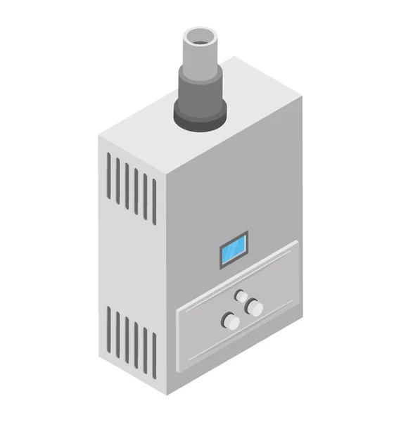 Elektrische Haardroger Isometrische Handpictogram — Stockvector