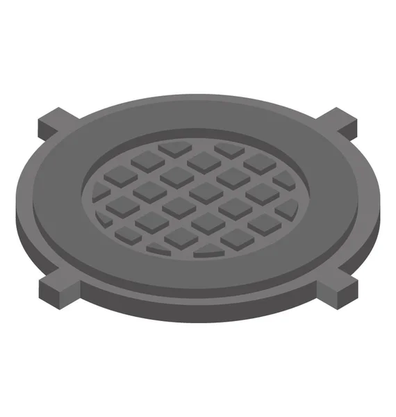 Isometric Icon Waste Strainer — Stock Vector