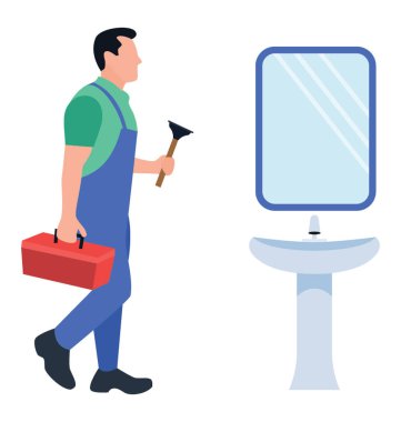 Düz simgesi tasarım tesisatçı