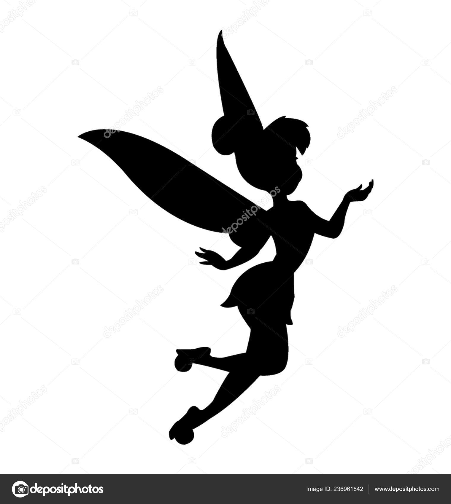 Silhouette Fairy Dance Stock Vector Image By C Vectorsmarket