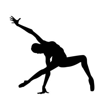 Aerobik tarzı siluet, fitness egzersiz