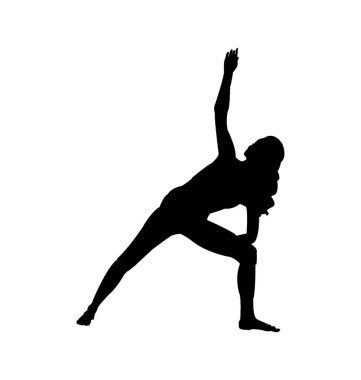 Aerobik tarzı siluet, fitness egzersiz