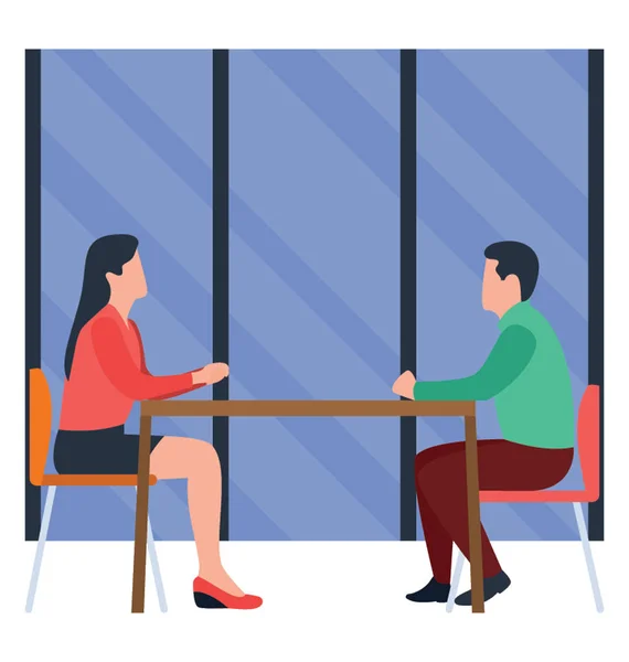 Business Meeting Flat Vector Business Illustration Concept — Stock Vector