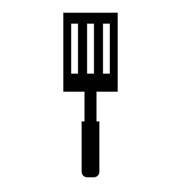 Oluklu spatula kutsal kişilerin resmi, vektör katı