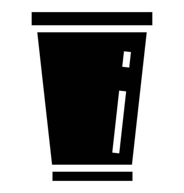 Tek kullanımlık cam kutsal kişilerin resmi ve katı vektör