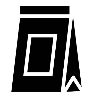 Katı gıda teslim simge vektör