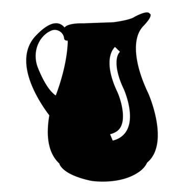 Su sürahi simge, simge vektör tasarımı