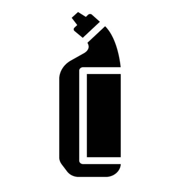 Tuvalet temizleyici simgesi katı vektör