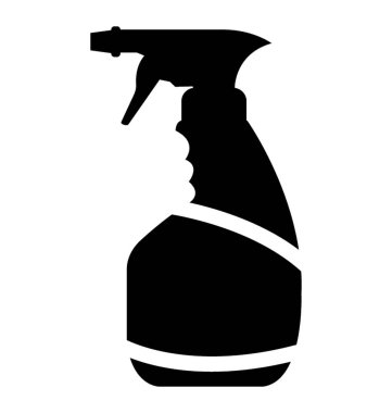 Katı sprey şişe simge vektör