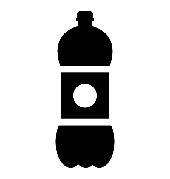 Icono Botella Agua Sólida Agua Destilada — Archivo Imágenes Vectoriales