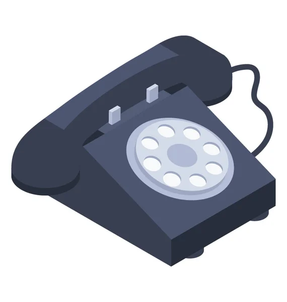 Telephone Design Landline Icon — Stock Vector