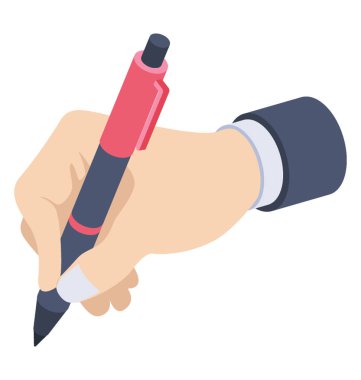 izometrik tasarım simgesini yazma.