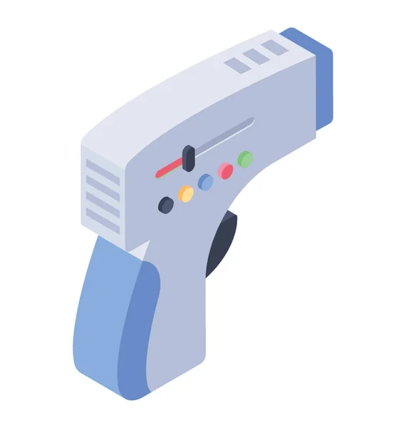 Ikona Pistolet Laser Medyczny Vector Izometryczny — Wektor stockowy